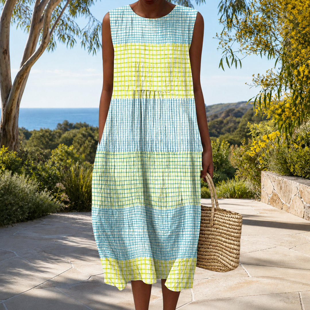 Comfortable sleeveless spring dress