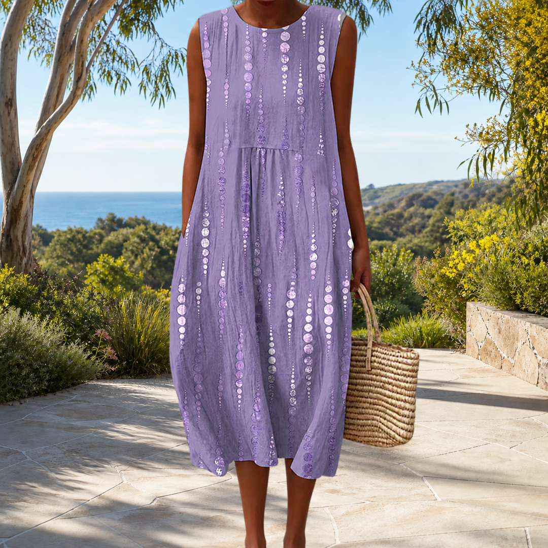 Comfortable sleeveless spring dress