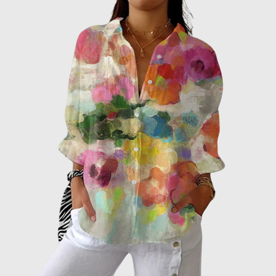 Lotte | Light, colorful blouse with a print
