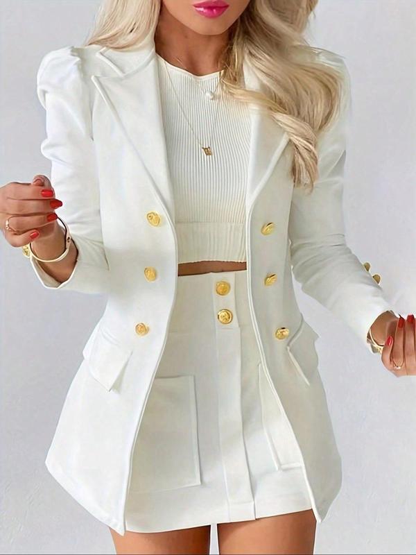 Danielle | Elegant Two-Piece Blazer &amp; Skirt Set for Winter &amp; Fall Fashion