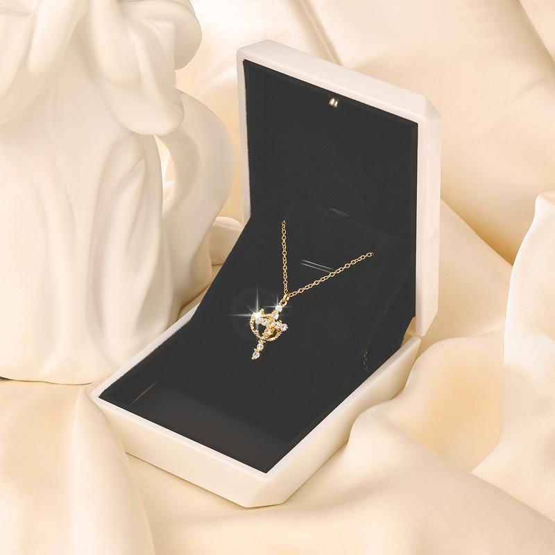 Rachael | Classic Cross &amp; Crown Necklace