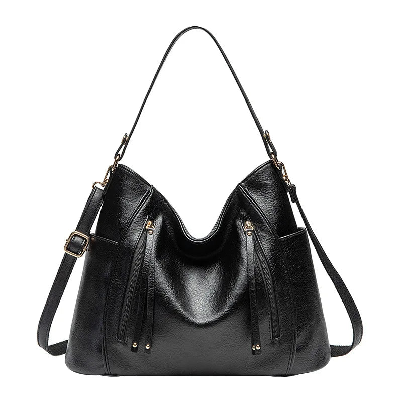 Zoe | Leather bag with fringes