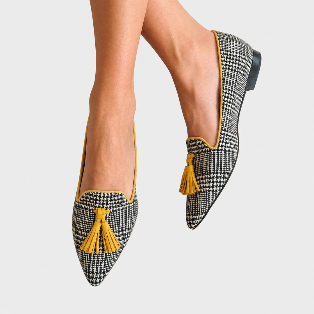 Ella | Modern checked loafers