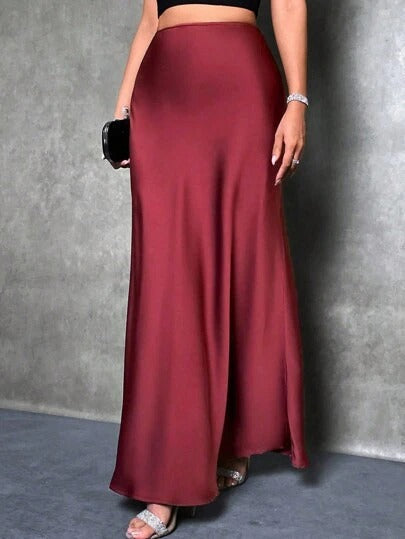Sally | Satin High-Waist Skirt