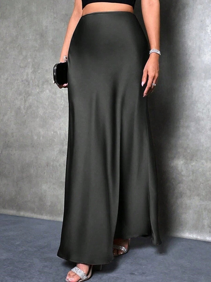 Sally | Satin High-Waist Skirt