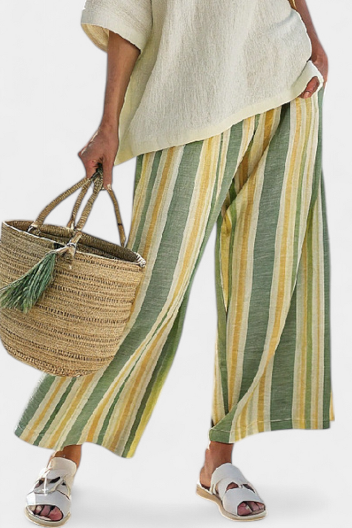 Nia - Bamboo Linen Olive Set