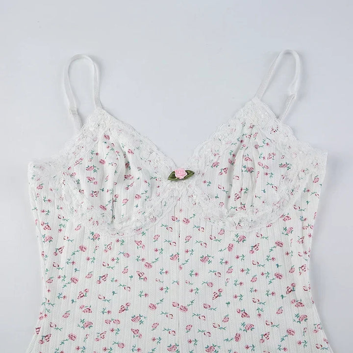 Monique | Dreamy Floral Sleeveless Bodysuit