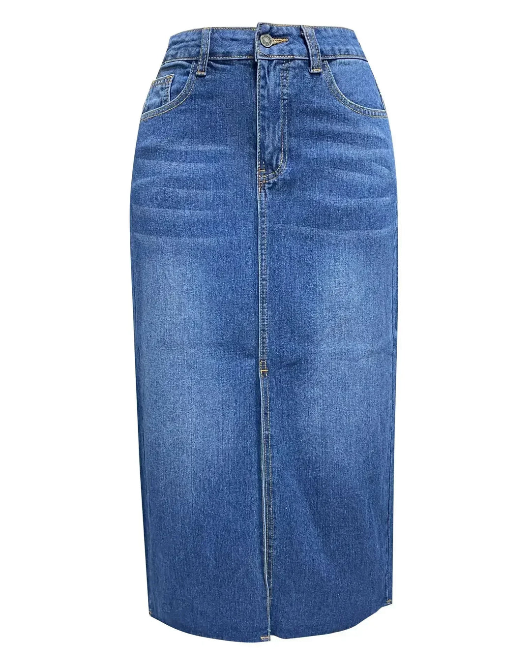 Kara | Classic High-Waist Denim Skirt
