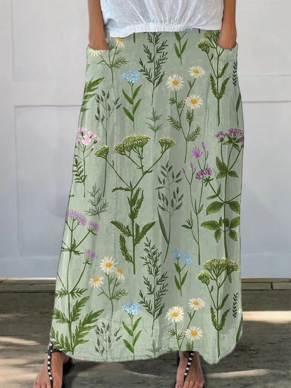 Poppy | Lightweight printed skirt