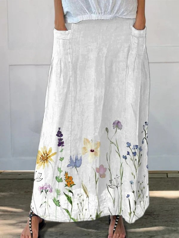 Ella | Lightweight printed skirt