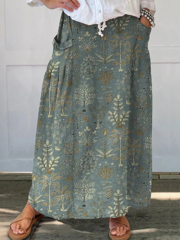 Georgia | Lightweight printed skirt