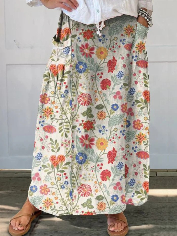 Emily | Lightweight printed skirt