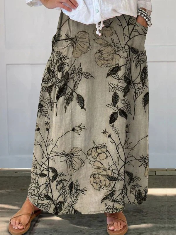 Lotte | Lightweight printed skirt