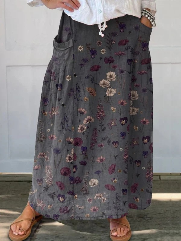 Elizabeth | Lightweight printed skirt
