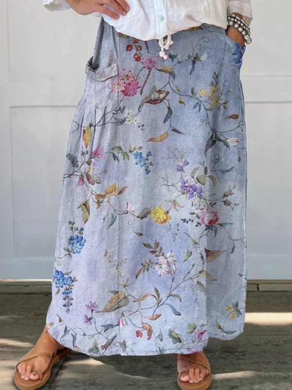Magdalena | Lightweight printed skirt