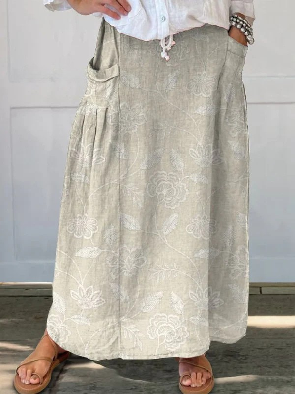 Zoe | Lightweight printed skirt