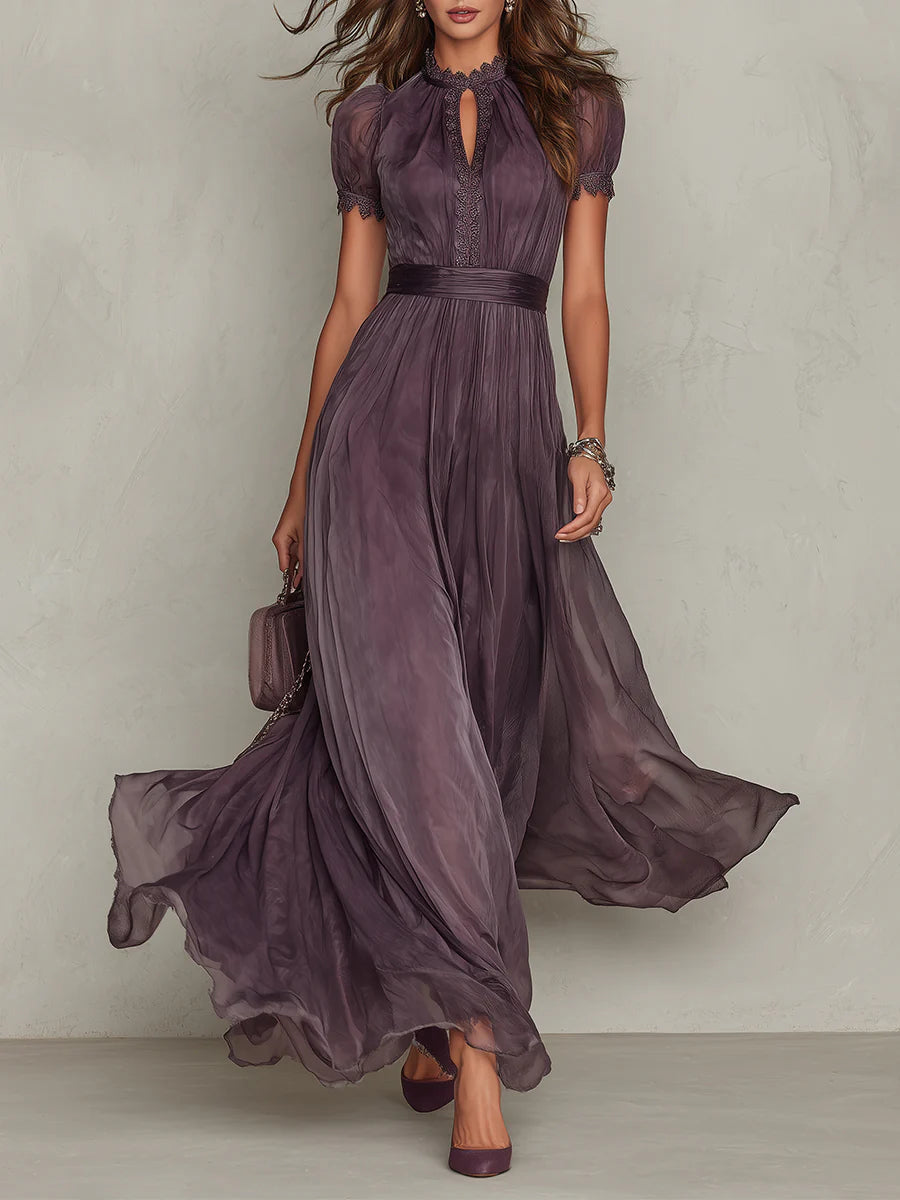 Mia | Maxi dress chiffon vintage elegant