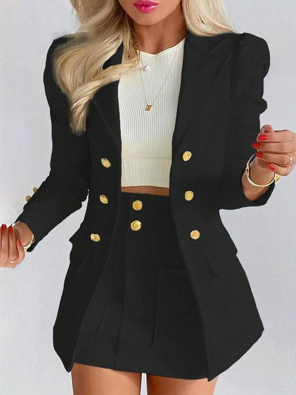 Danielle | Elegant Two-Piece Blazer &amp; Skirt Set for Winter &amp; Fall Fashion