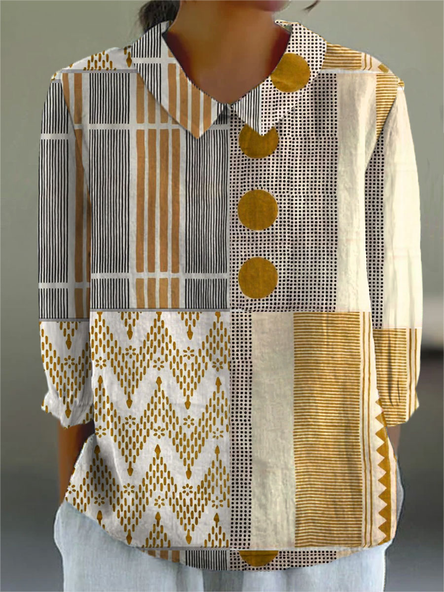 Ruby Rose | Artistic blouse with print