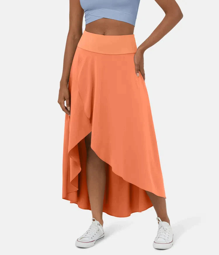 Rachael | Elegant Asymmetric Midi Skirt