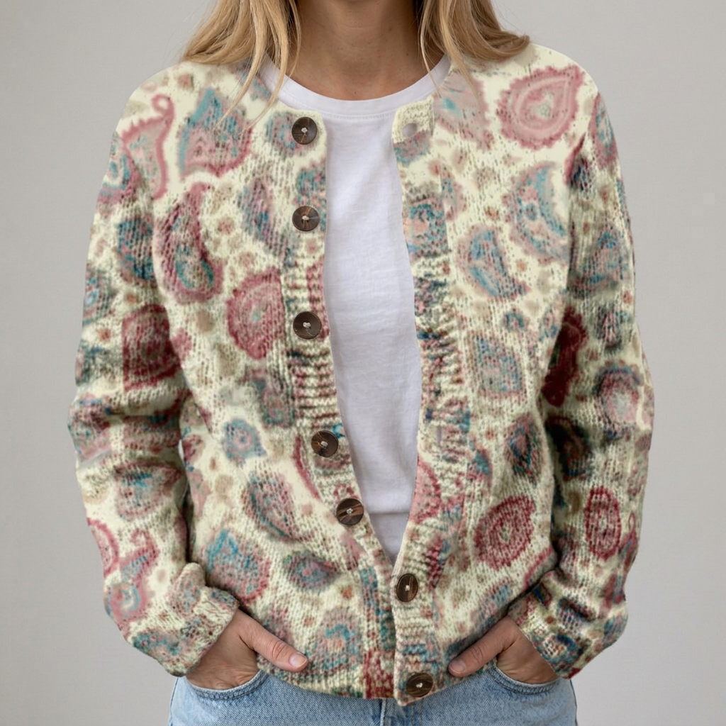 Clara | Cardigan à Imprimé Floral pour l&