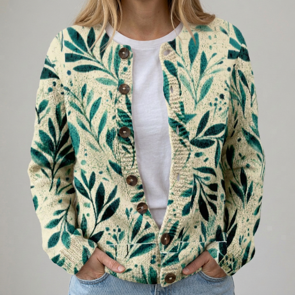 Elin | Cardigan à motif floral
