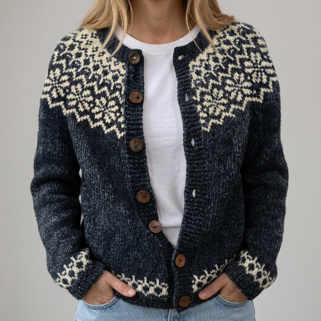 Greta | Cardigan Fleurs d&