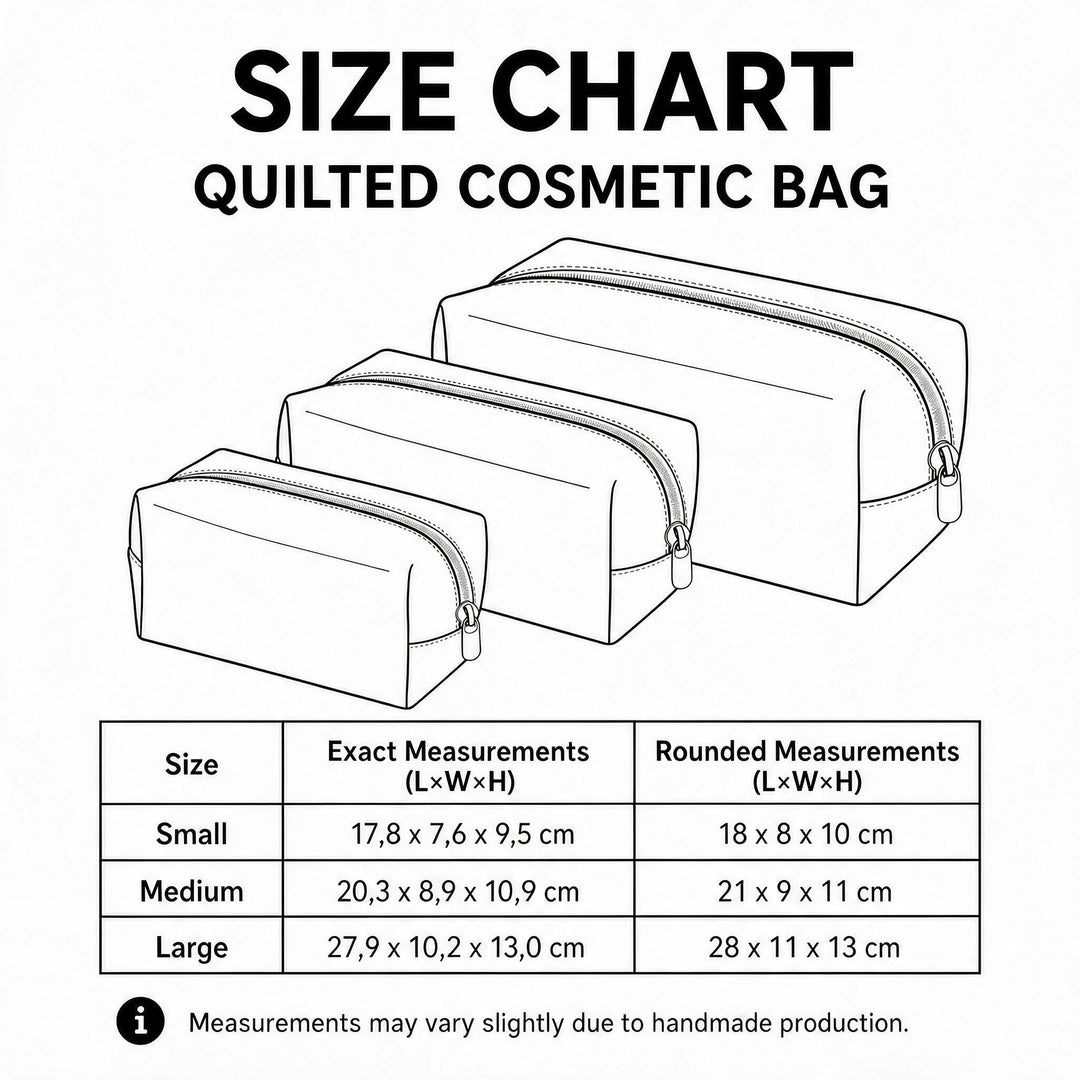 Quilted Cosmetic Bag with Friendship Hearts