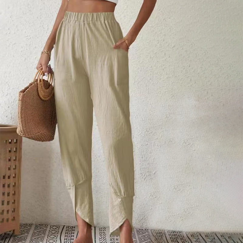 Essari - Pantalon à Ourlet Fendu